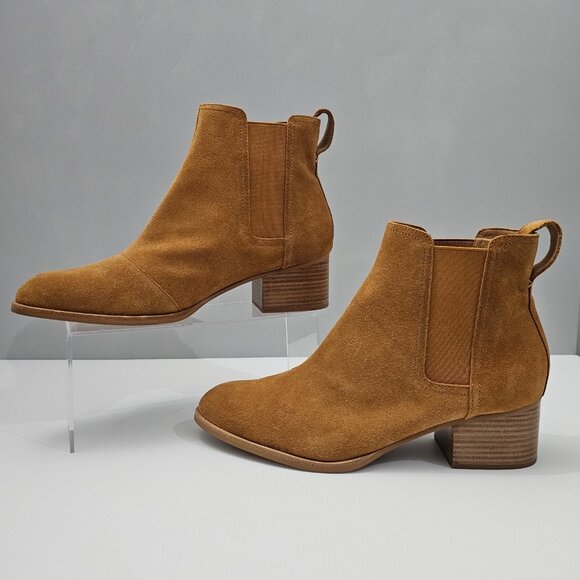 NEW Rag & Bone Walker Ankle Bootie Womens EU 41 Chesnut Tan Suede Chelsea Heel - Picture 2 of 13